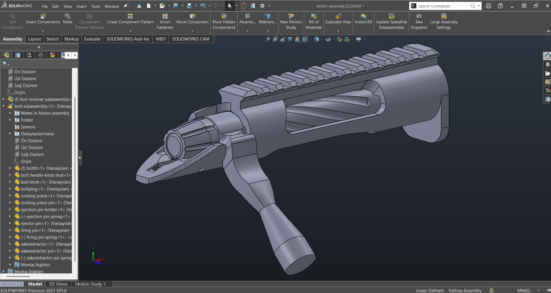 308温彻斯特步枪栓动式机匣